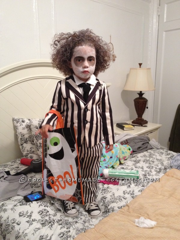 Creative and Unique Homemade Joker Costume for a Toddler