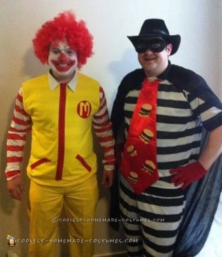 Ronald and the Hamburglar Couple Costume