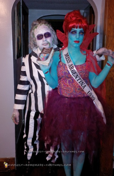 Beetlejuice and Miss Argentina Couple Costume