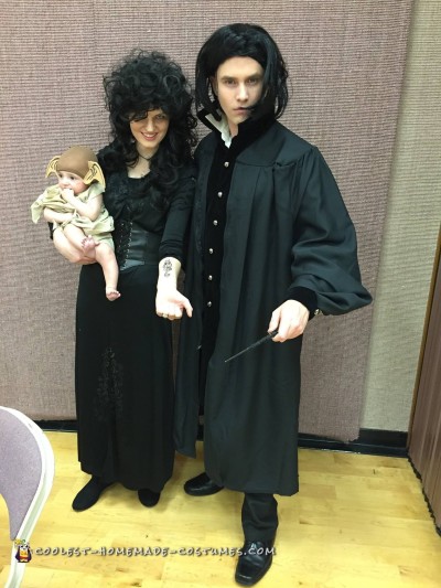 Snape, Bellatrix and Cutest Dobby the House Elf Costume Ever!