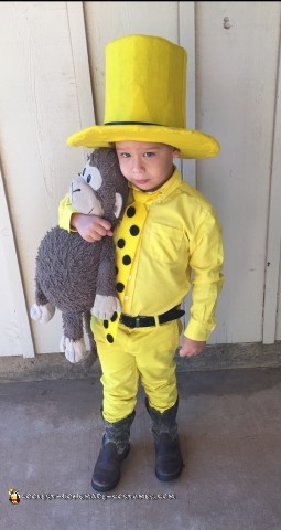 Coolest Homemade Costumes | Man in the Yellow Hat Toddler Costume