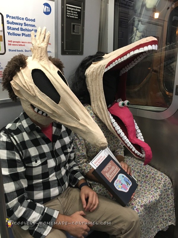 Awesome Beetlejuice Couple Costume Resurrecting Adam And Barbara Maitland