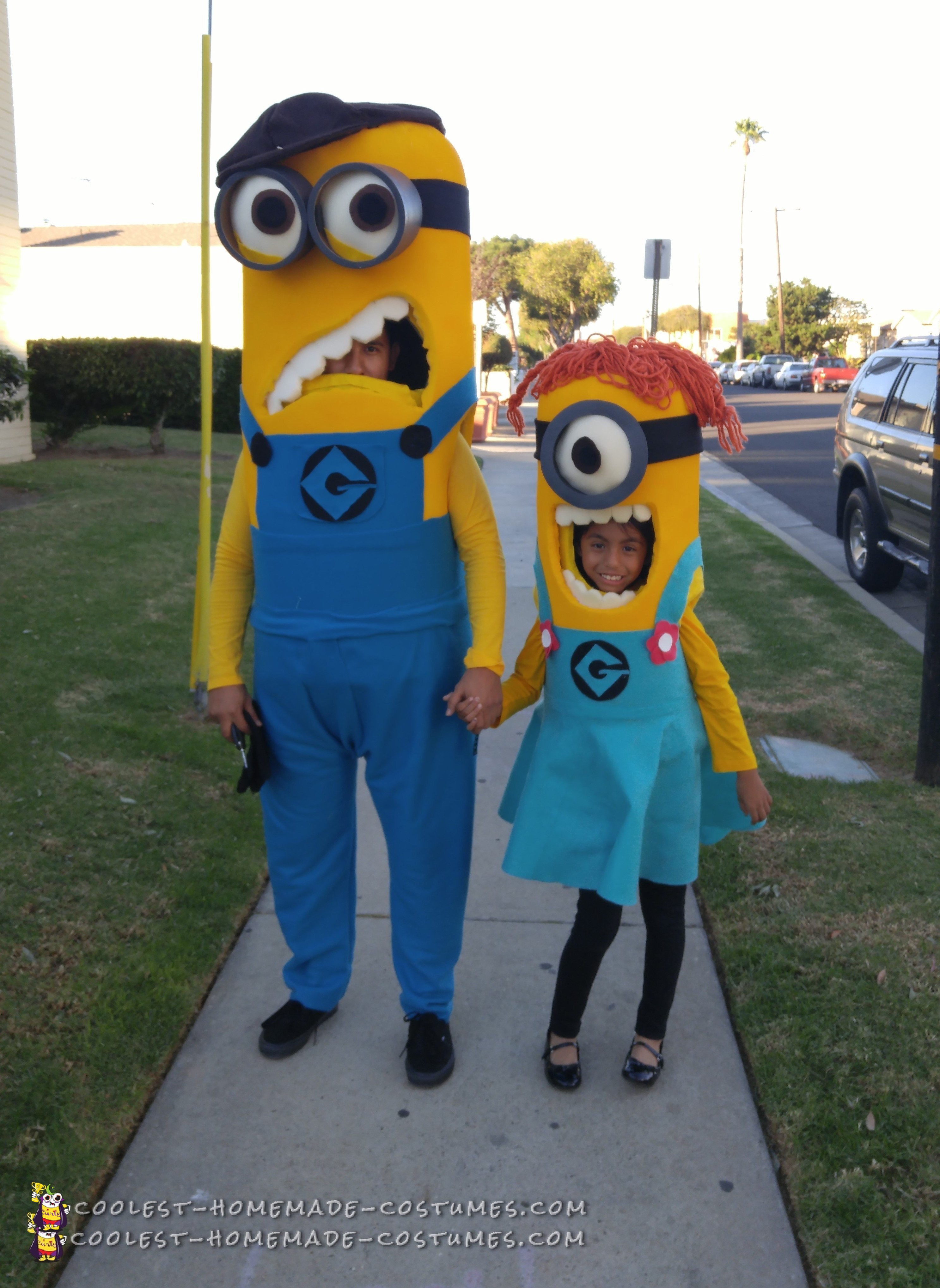 Father and Daughter Minions Costumes