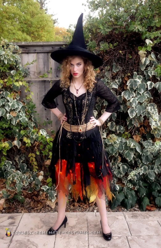 Blazing Witch on Fire Costume