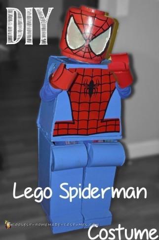 lego homemade spiderman