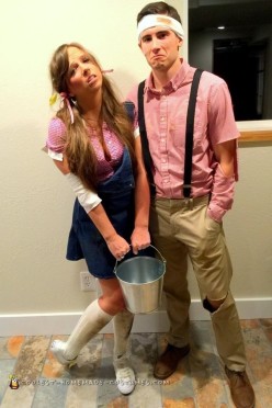 Last-Minute Jack and Jill Couple's Costume