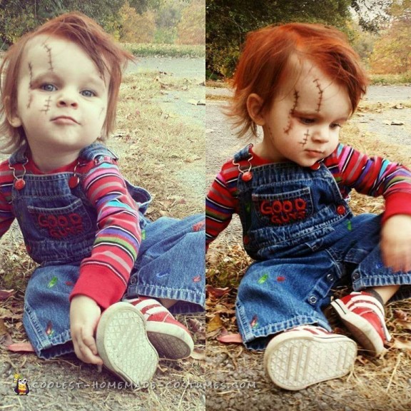 kids dressed up as chucky