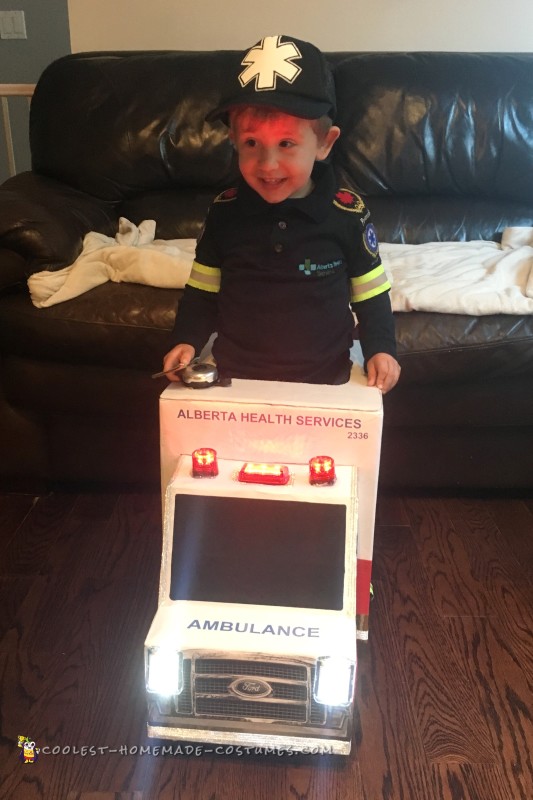 Awesome Toddler Paramedic and Ambulance Costume