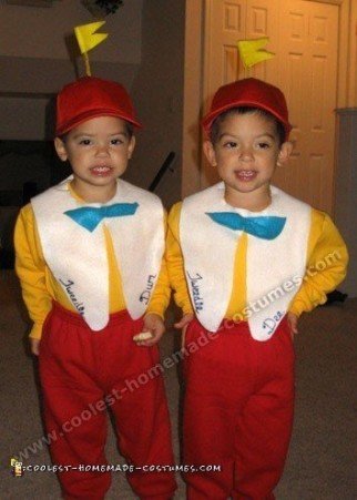 Coolest DIY Costume for Twins - Twiddle Dee and Twiddle Dum