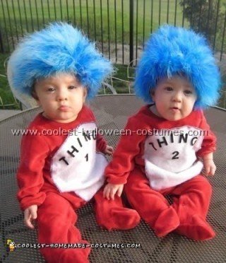 Coolest DIY Cat in the Hat and Thing 1 and Thing 2 Costumes