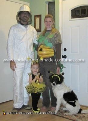 Homemade Bee Family Group Costume