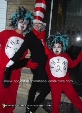 Coolest Cat In The Hat with Thing 1 & Thing 2 Costume