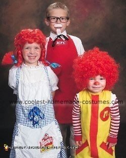 Coolest Colonel Sanders, Wendy and Ronald Mcdonald Halloween Costumes