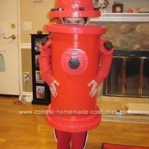 Coolest Homemade Fire Hydrant Costume