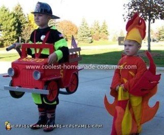 baby fire costume