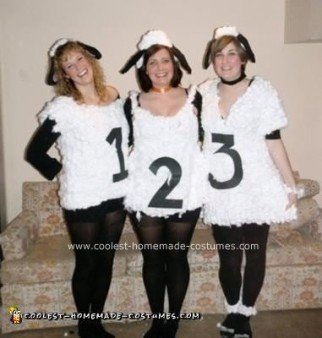 Coolest Homemade Counting Sheep Group Costume