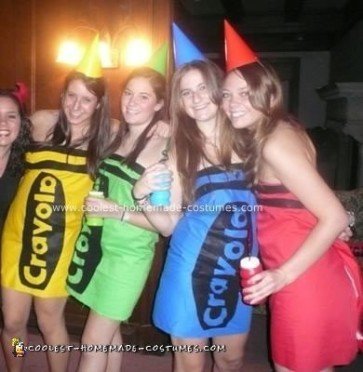 Coolest Homemade Crayon Group Costume