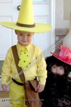 Coolest Homemade Curious George and The Man in the Yellow Hat Costumes