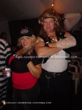 Coolest Homemade Dog the Bounty Hunter and Beth Couple Costume