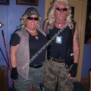 Supersized Beth and Dog the Bounty Hunter Couple Halloween Costume