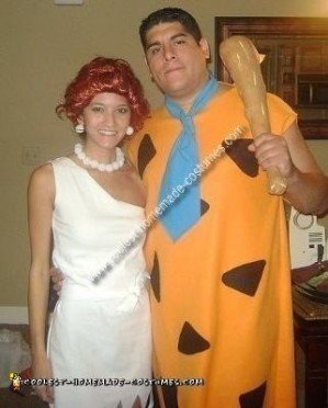 Coolest Homemade Fred and Wilma Couple Costume