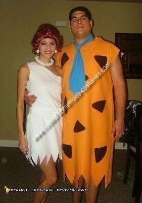 Coolest Homemade Fred and Wilma Couple Costume