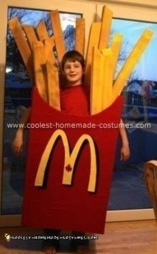 Coolest Homemade French Fry Costume