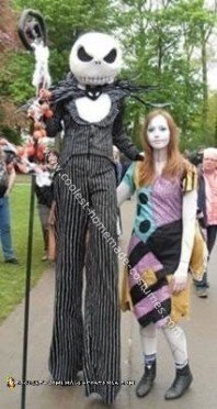 Coolest Homemade Jack and Sally Costumes