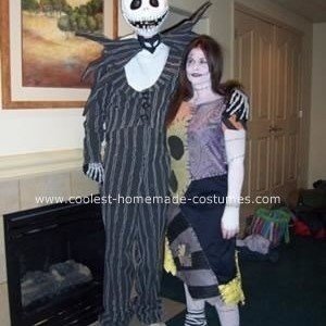 Cool Homemade Jack Skellington and Sally Costumes