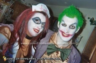 Coolest Homemade Joker and Harley Quinn (Arkham Asylum) Costume