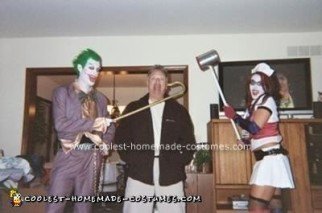 Homemade Joker and Harley Quinn (Arkham Asylum) Costume