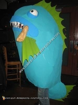 Coolest Homemade Killer Fish Halloween Costume Idea