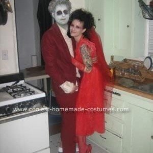 Coolest Beetlejuice and Lydia Wedding Costume