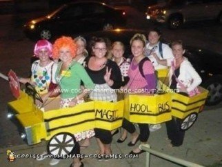 Coolest Homemade Magic School Bus Group Halloween Costume