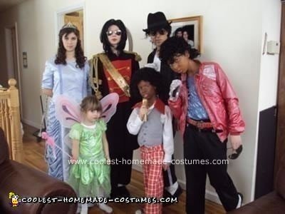 Coolest Homemade Michael Jackson Family Themed Costume