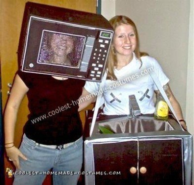 Coolest Homemade Microwave and Sink Kitchen Duo Costume