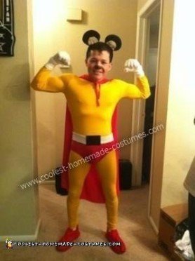 Original Homemade Mighty Mouse Costume