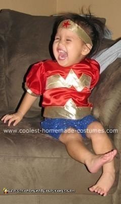 Homemade Mini Wonder Woman Costume