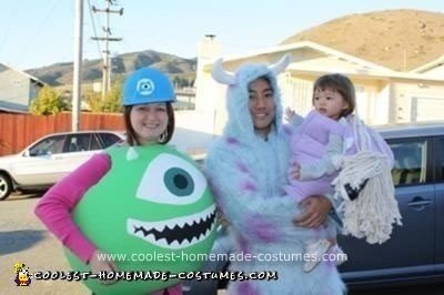 Coolest Homemade Monsters, Inc. Family Costume