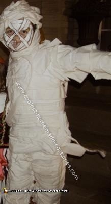 Coolest Homemade Mummy Boy Halloween Costume