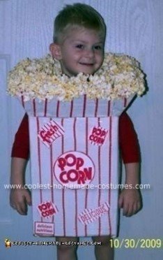 Coolest Homemade Popcorn Box Halloween Costume