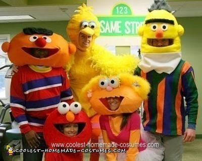 Coolest Homemade Sesame Street Group Halloween Costume Ideas