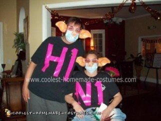 Coolest Homemade Swine Flu Couple Costume