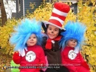 Coolest Homemade Thing 1 and 2 Costume