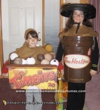 Coolest Homemade Tim Horton's Coffee and Box Of Timbits Costumes