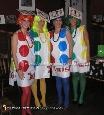 Coolest Homemade Twister Group Halloween Costume