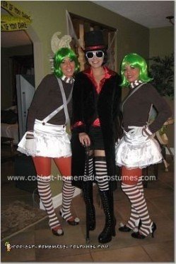 Coolest Homemade Willy Wonka And Oompa Loompas Group Costume