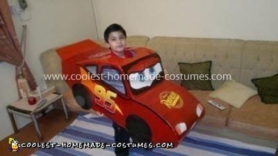Coolest Homemade Lightning McQueen Race Car Costume  Lightning mcqueen  costume, Race car costume, Car costume