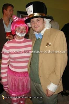 Homemade Mad Hatter and Cheshire Cat Costume