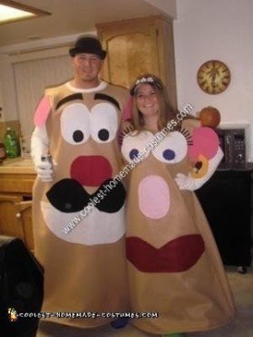 Coolest Mr. and Mrs. Potato Head DIY Halloween Costume Idea